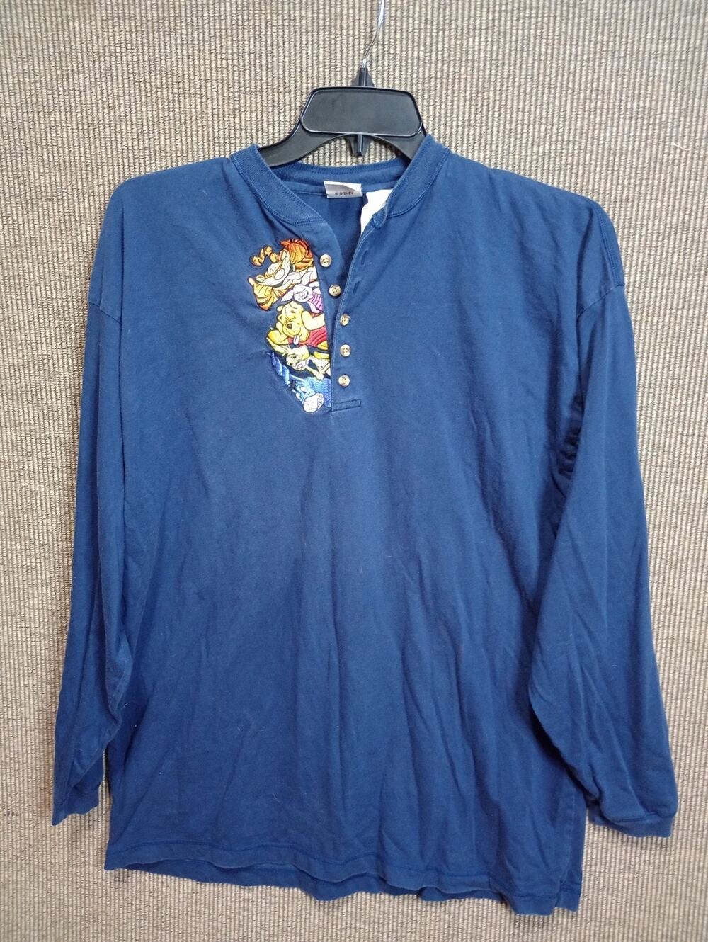 Vintage The Disney Store Winnie The Pooh And Friends Six Button Long Sleeve XXL